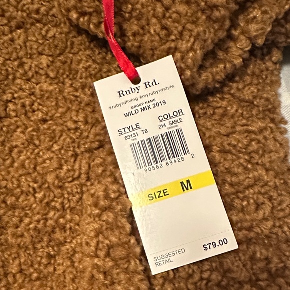 Ruby Rd. Tan Textured Jacket - Picture 3 of 4